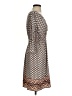 Max Edition Print Brown Casual Dress Size S - photo 4