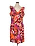 Blu Sage Print Orange Cocktail Dress Size 12 - photo 1