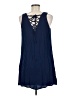 As U Wish Blue Sleeveless Blouse Size M - photo 2