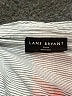 Lane Bryant Stripes Gray 3/4 Sleeve Button-Down Shirt Size 22 - 24 Plus - photo 7