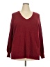 1.State Burgundy Pullover Sweater Size 2X - photo 1