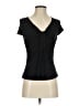 Etcetera Black Short Sleeve Top Size S - photo 1