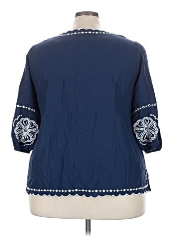 Calypso St. Barth 3/4 Sleeve Blouse (view 2)
