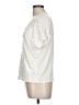 India Hicks Metallic Silver Short Sleeve Blouse Size L (estimated) - photo 5