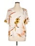 Worthington Ivory Short Sleeve Blouse Size XL - photo 1