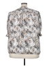 Jones & Co 100% Polyester Animal Print Silver 3/4 Sleeve Blouse Size 3X - photo 2