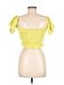 Zara Yellow Short Sleeve Top Size M - photo 2