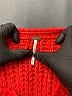 Free People Orange Red Pullover Sweater Size M - photo 6