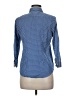 Chaps 100% Cotton Polka Dots Blue Long Sleeve Button-Down Shirt Size M (petite) - photo 2