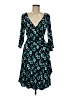 AB Studio Paisley Teal Cocktail Dress Size M - photo 1