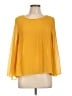 Max Edition 100% Polyester Yellow 3/4 Sleeve Blouse Size L - photo 1