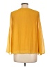 Max Edition 100% Polyester Yellow 3/4 Sleeve Blouse Size L - photo 2