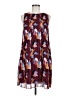 Halogen 100% Polyester Print Burgundy Casual Dress Size M - photo 1