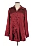 Chico's Burgundy Long Sleeve Blouse Size Med (1) - photo 1
