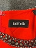 Fab'rik 100% Polyester Solid Orange Cocktail Dress Size L - photo 7