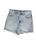 Express 100% Cotton Blue Denim Shorts Size 8 - photo 1