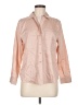 Chico's 100% Cotton Solid Pink Long Sleeve Blouse Size Med Petite (1) - photo 1