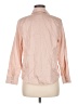 Chico's 100% Cotton Solid Pink Long Sleeve Blouse Size Med Petite (1) - photo 2