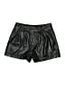 Mod On Trend Metallic Black Shorts Size L - photo 1