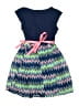 Pink & Violet Chevron-herringbone Blue Dress Size 6 - 6X - photo 2