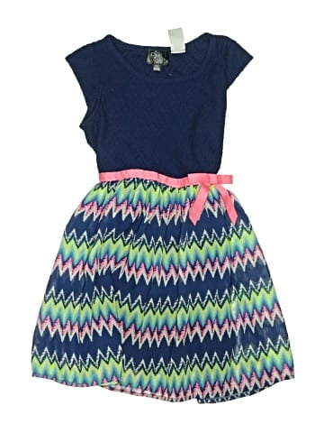 Pink & Violet Dress (view 1)
