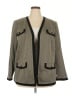 Kasper Chevron-herringbone Gray Blazer Size 20 - photo 1