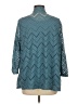 Coral Bay 100% Polyester Teal Long Sleeve Top Size M (estimated) - photo 2
