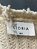 Storia 100% Polyester Ivory Poncho Size XS - Sm - photo 7