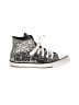 Converse Stars Silver Black Sneakers Size 4 1/2 - photo 1