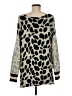 Central Park West Animal Print Tan Pullover Sweater Size M - photo 2