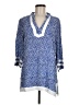 TINA Stephens 100% Rayon Blue 3/4 Sleeve Blouse Size M - photo 1