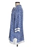 TINA Stephens 100% Rayon Blue 3/4 Sleeve Blouse Size M - photo 5