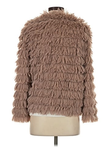 Fringe Faux Fur Jacket (view 2)