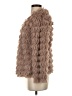Fringe 100% Polyester Brown Faux Fur Jacket Size S - photo 5
