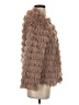 Fringe 100% Polyester Brown Faux Fur Jacket Size S - photo 4