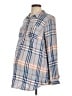 Isabel Maternity Plaid Gray Long Sleeve Button-Down Shirt Size Lg Maternity - photo 1
