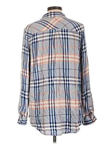 Isabel Maternity Long Sleeve Button-Down Shirt (view 2)