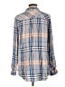 Isabel Maternity Plaid Gray Long Sleeve Button-Down Shirt Size Lg Maternity - photo 2