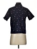 Gap Body Hearts Blue Short Sleeve Blouse Size XS - photo 2