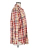 Joe Fresh Plaid Red Long Sleeve Button-Down Shirt Size L - photo 4