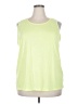 Ideology Green Sleeveless T-Shirt Size 2X - photo 1