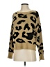 Vestidos Animal Print Brown Pullover Sweater Size S - photo 1