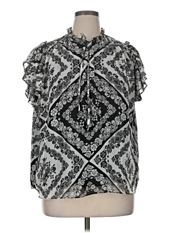 Chelsea & Theodore Short Sleeve Blouse (view 1)