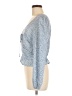 H&M 100% Polyester Blue Long Sleeve Blouse Size M - photo 5