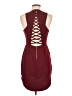 Obsession 100% Polyester Solid Burgundy Cocktail Dress Size M - photo 2