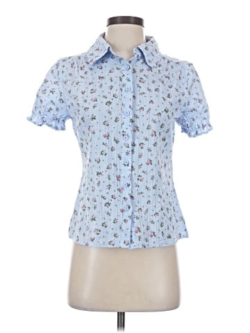Allegra K Short Sleeve Blouse (view 1)
