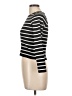 Happily Grey Stripes Black Pullover Sweater Size L - photo 5