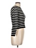 Happily Grey Stripes Black Pullover Sweater Size L - photo 4