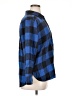 American Eagle Outfitters Checkered-gingham Blue Long Sleeve Blouse Size L - photo 4