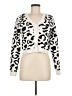 colsie Animal Print White Cardigan Size M - photo 1